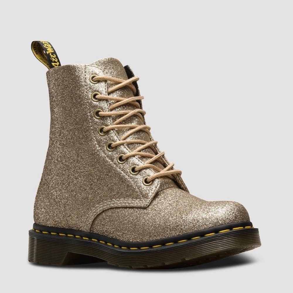 Pale Gold Glitter 1460 Doc Martens